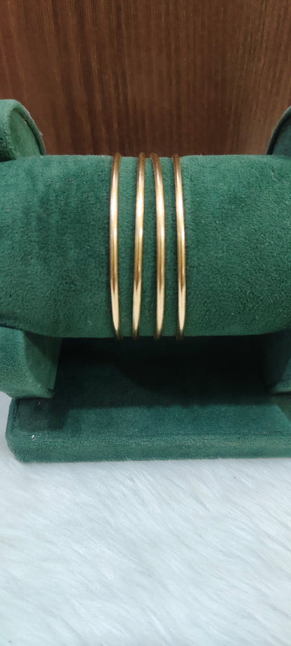 Pure panchaloham unpolished plain bangles
