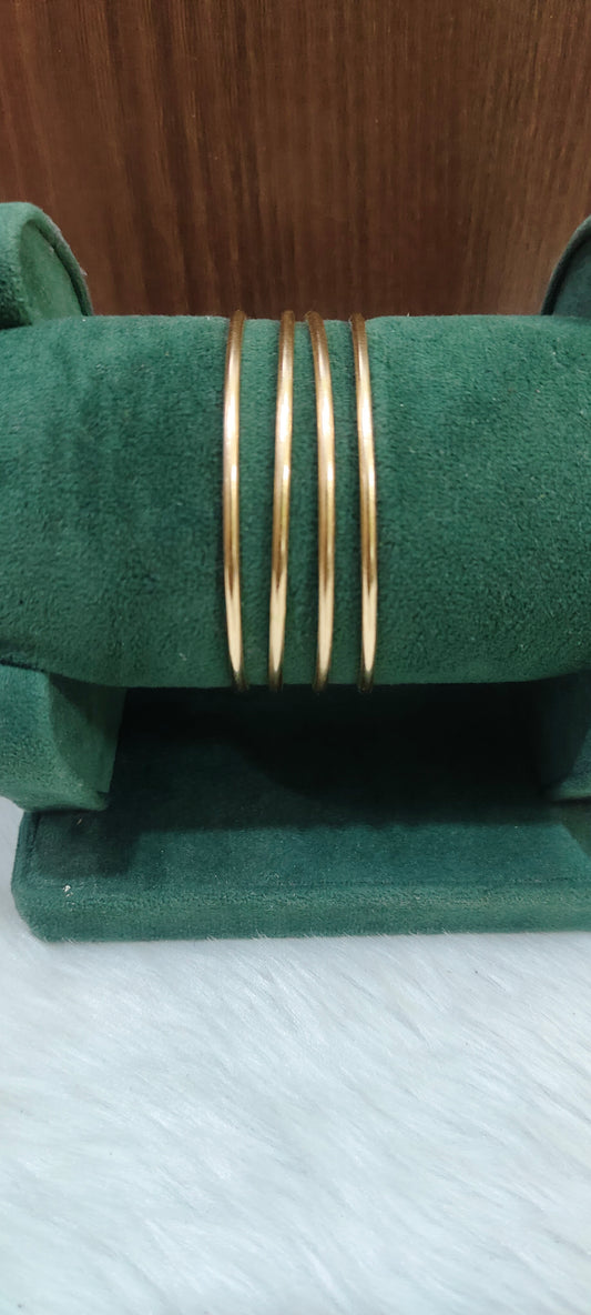 Pure panchaloham unpolished plain bangles