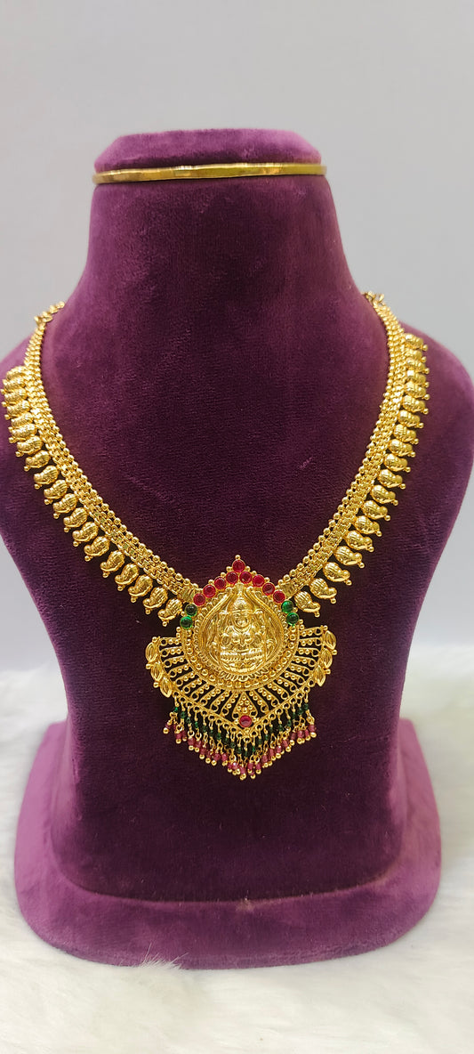 Premium gold look Mango necklace