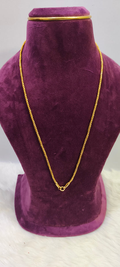 Pure panchaloham polished  rope chain nice model
