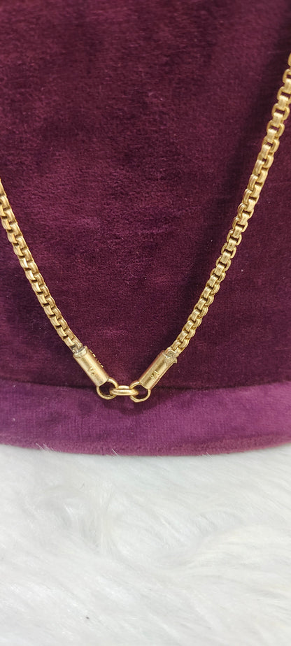 Pure panchaloham unpolished 30" length bharathi model thali chain