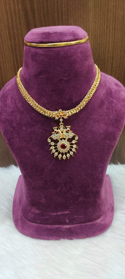 Pure panchaloham unique style nanupatti necklace