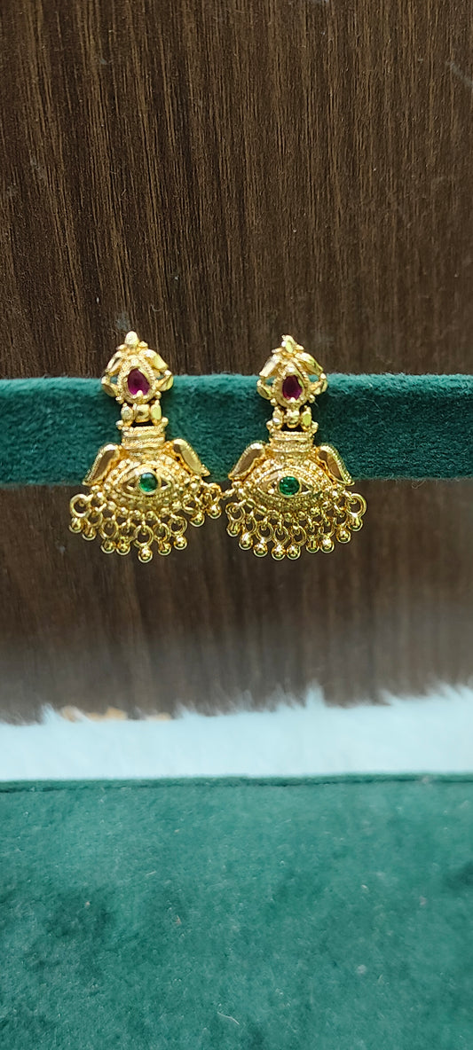 Premium micro gold plated daily wear earrings