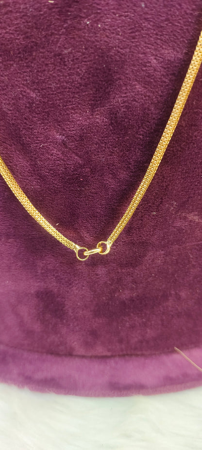 Premium micro gold plated 26" length Side pendant thali chain