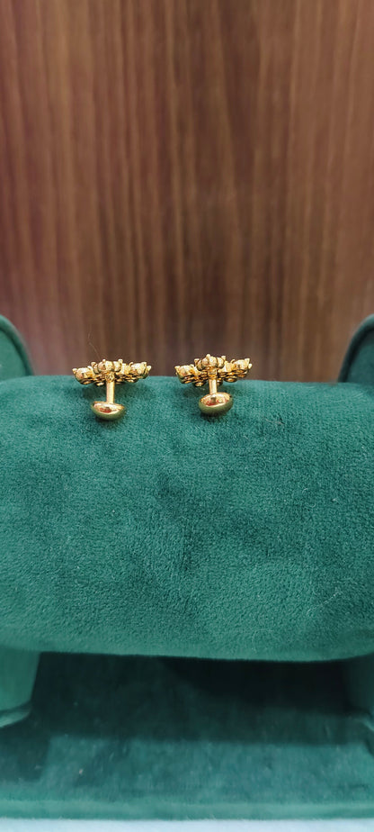 Pure panchaloham diamond look studs