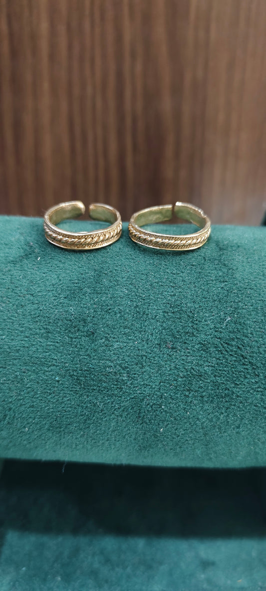 Pure panchaloham unpolished toe rings