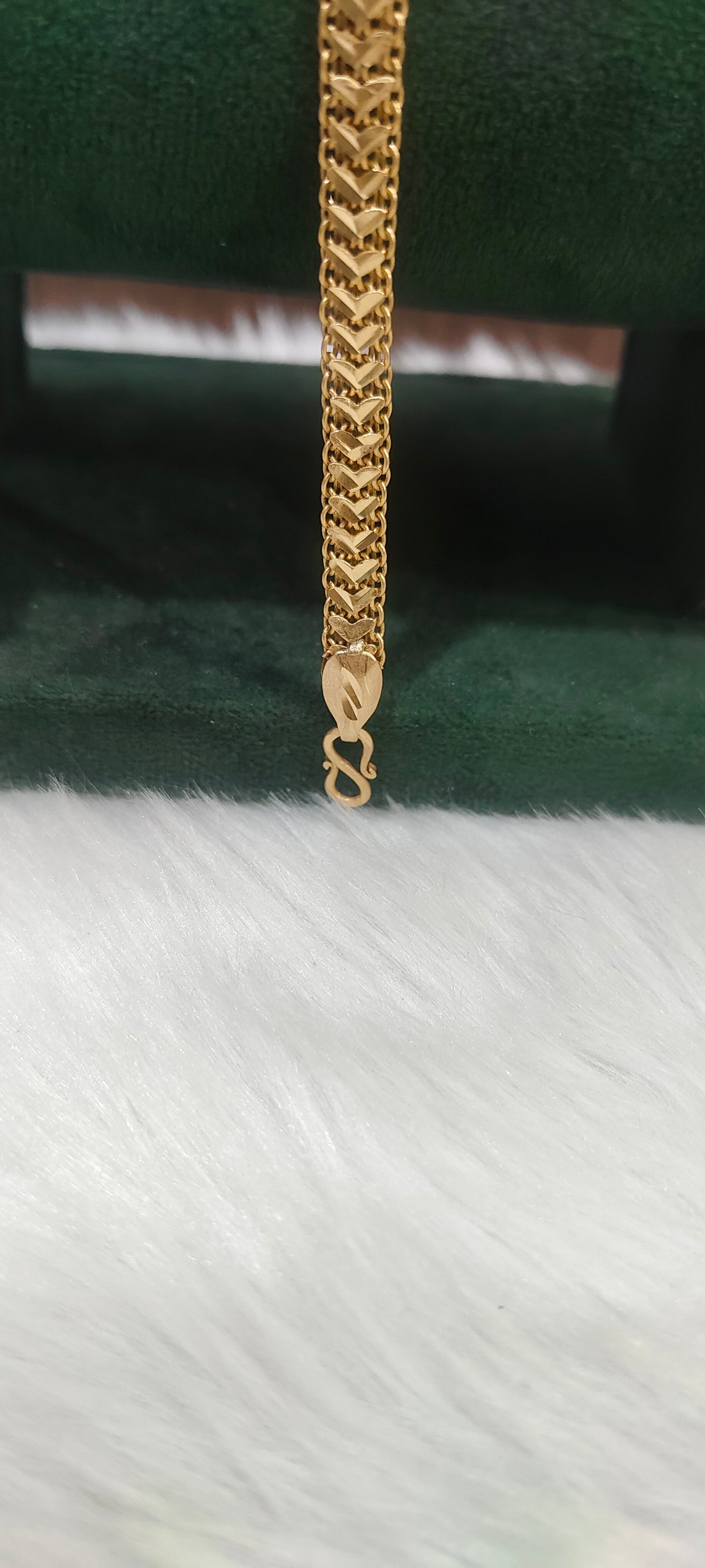 Pure panchaloham unpolished 8.5 " length mens bracelet