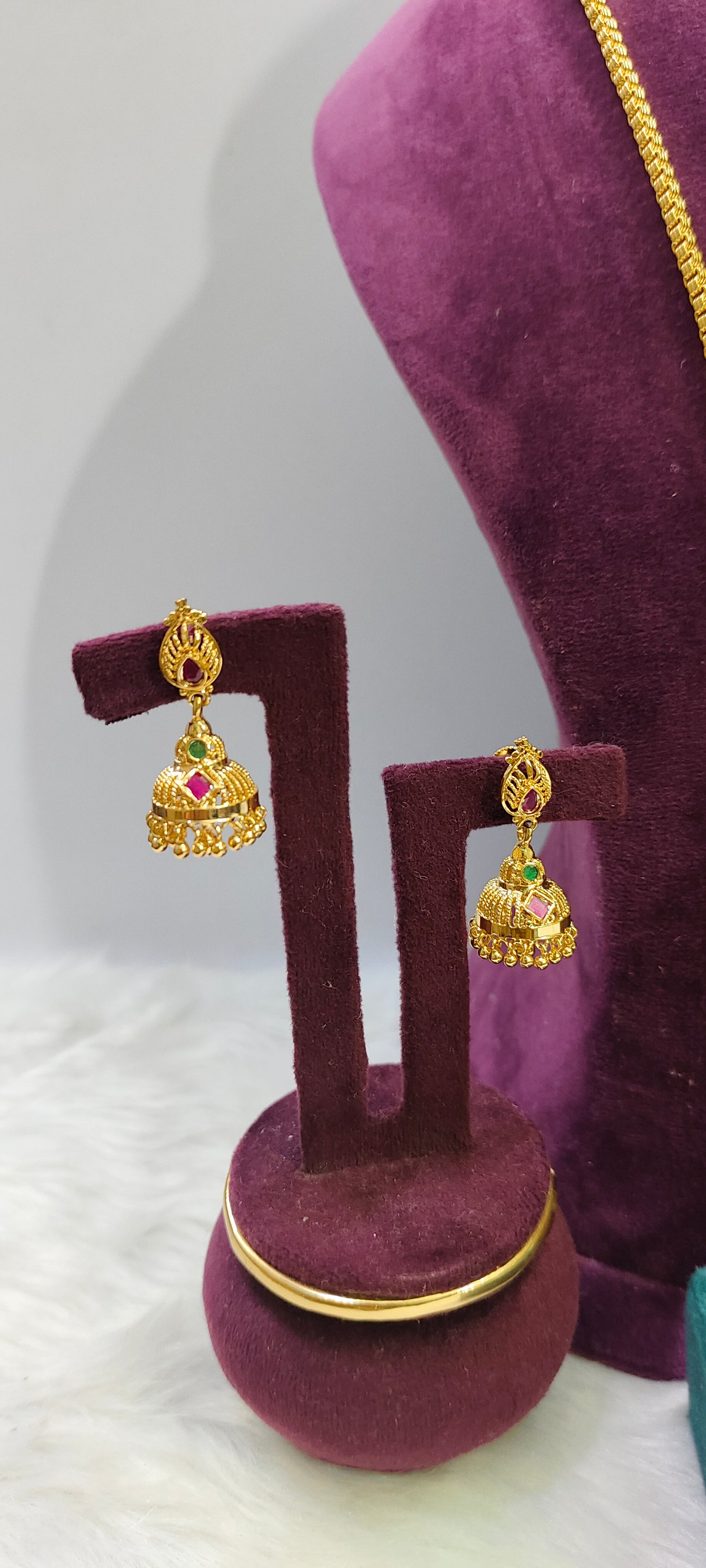 Premium 3 set combo ( 24" length Thali chain,vanki ring, jumkas)