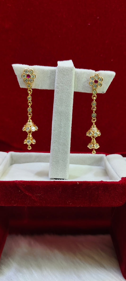Pure panchaloham string earrings