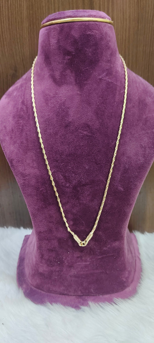 Pure panchaloham unpolished 24" length godhuma model thali chain