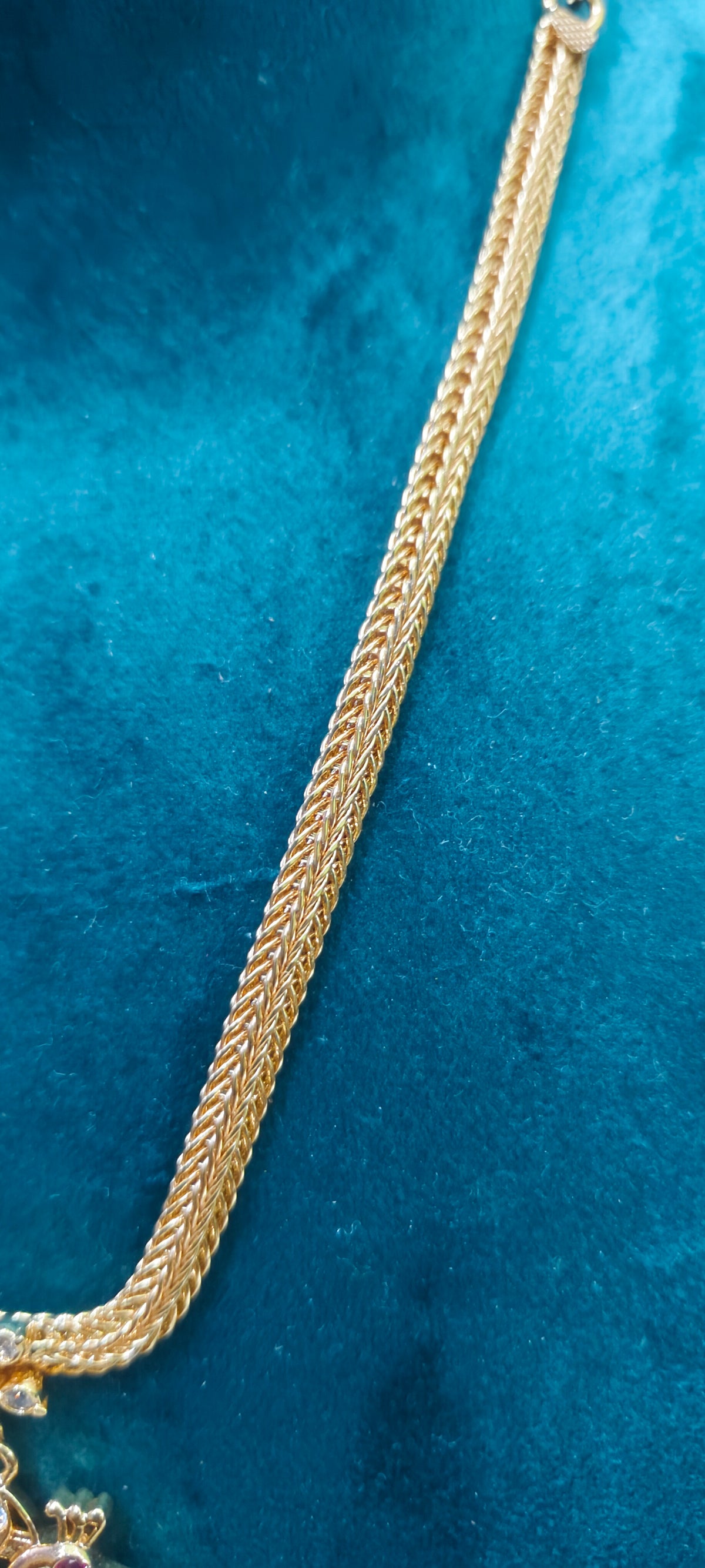 Pure panchaloham gold look necklace