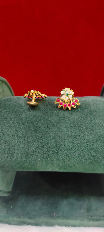 Pure panchaloham Petal studs