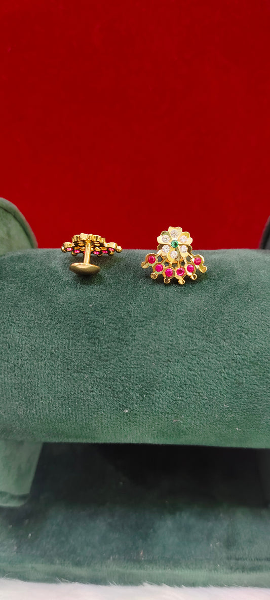 Pure panchaloham Petal studs
