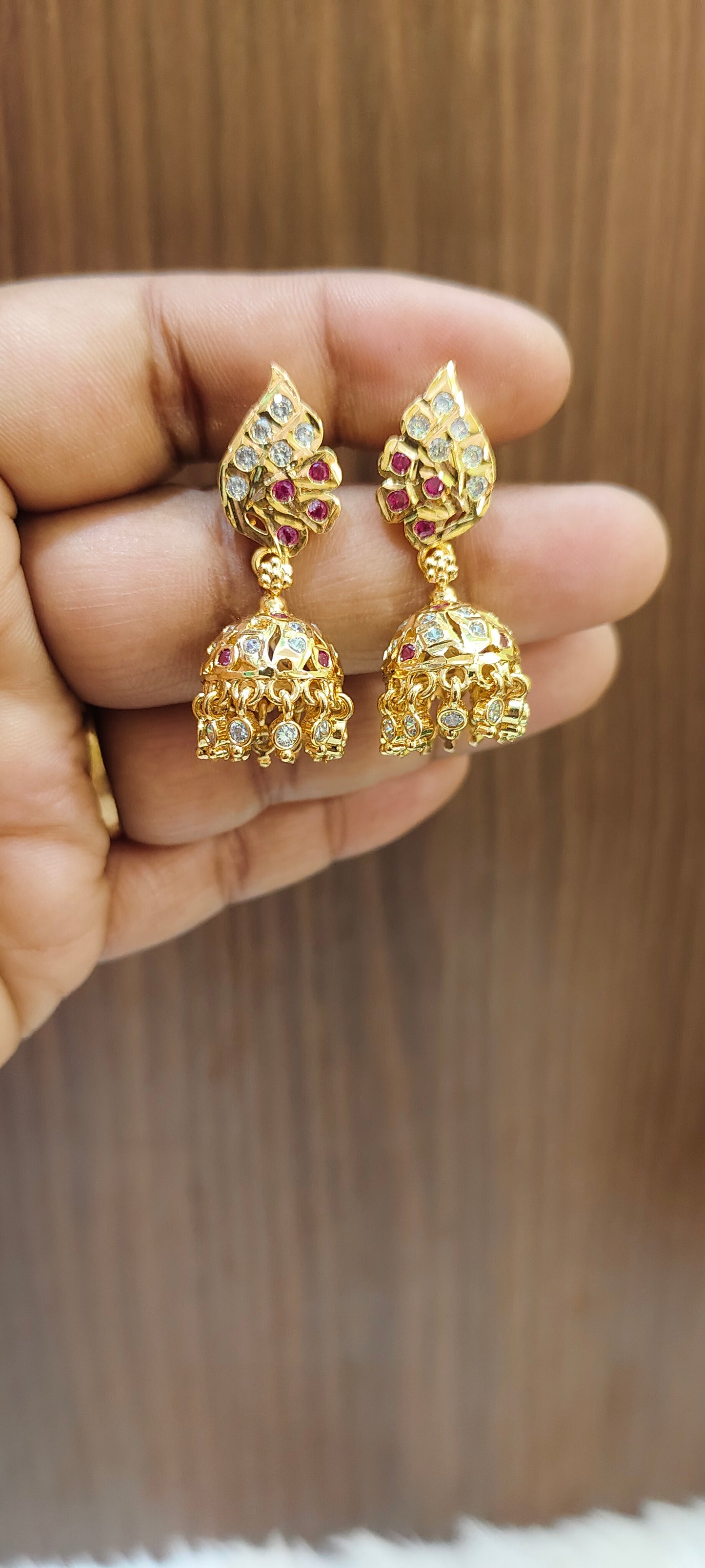 Pure panchaloham medium big jumkas