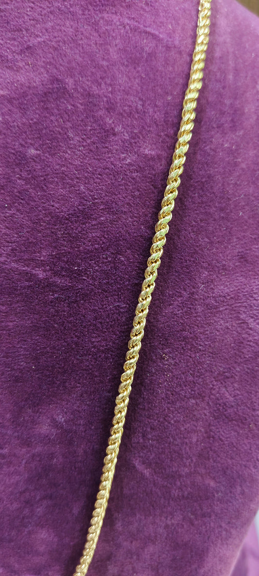 Pure panchaloham unpolished 24 " length rope Chain