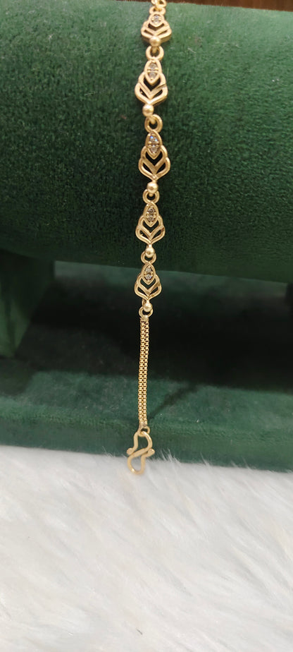 Pure panchaloham unpolished ladies bracelet