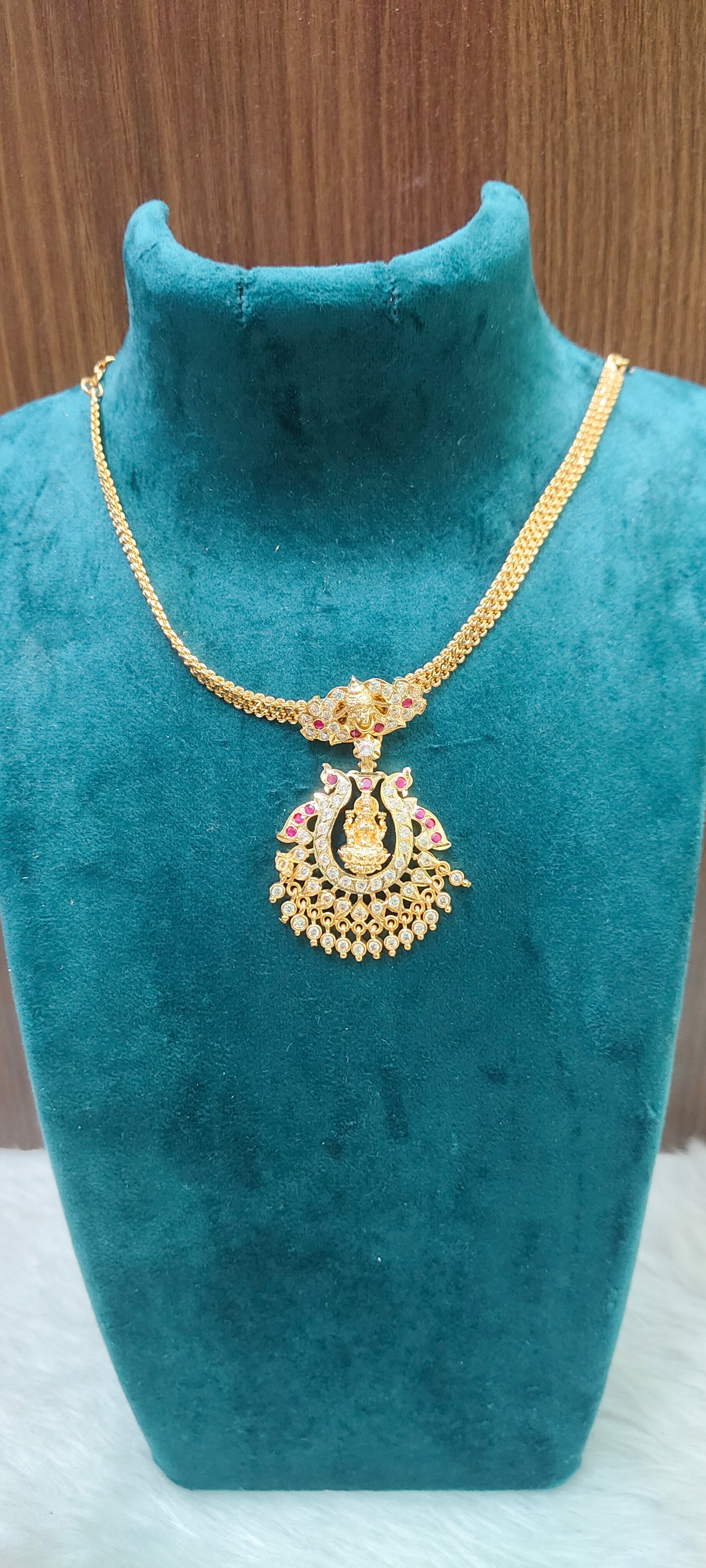 Pure panchaloham gold look nanu patti necklace