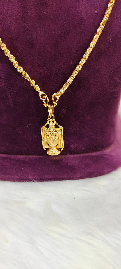 20" length balaji chain and 18" length Lakshmi Devi chain combo