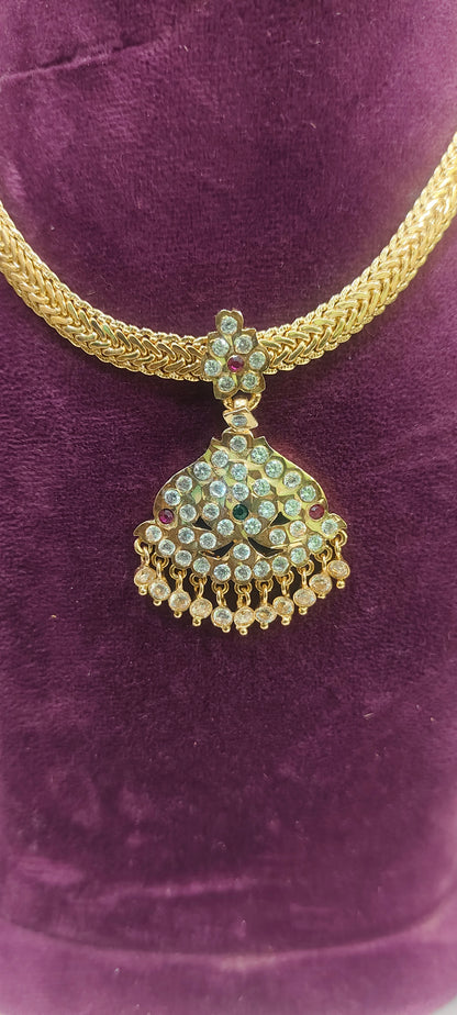 Pure panchaloham simple nanupatti necklace