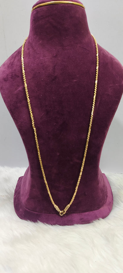 Pure panchaloham 30" length unpolished 5 plus 1 chain