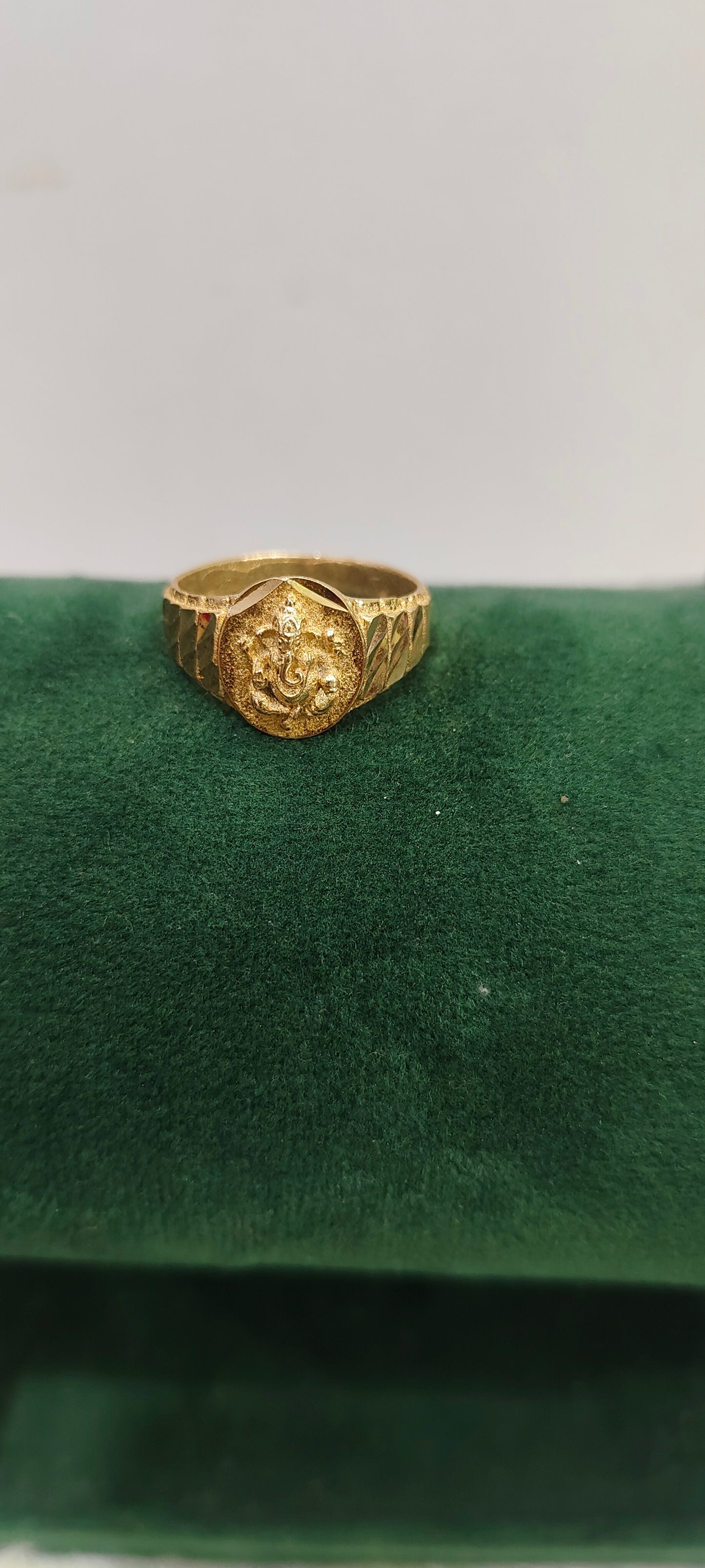 Pure panchaloham unpolished life time use ganesh ring