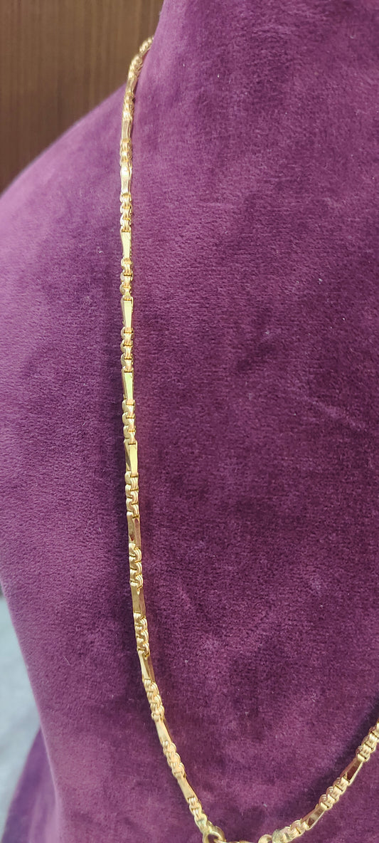 Pure panchaloham unpolished 24 " length anjali cutting thali chain