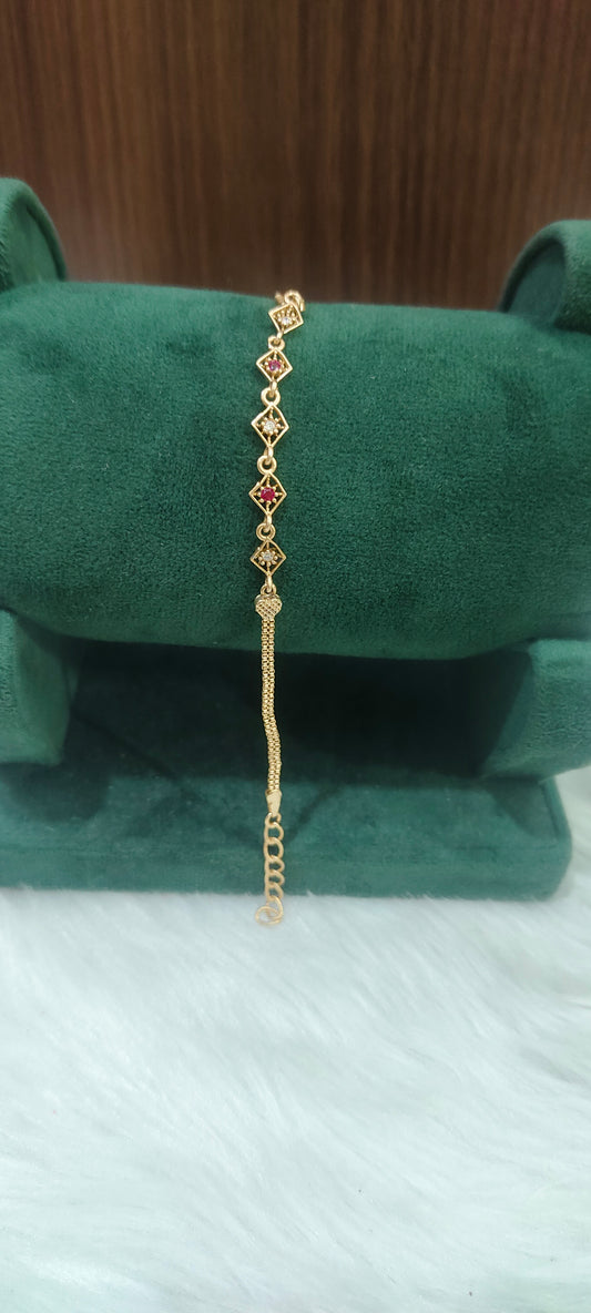 Pure panchaloham unpolished ladies bracelet