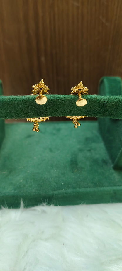Premium micro gold plated daily wear earrings